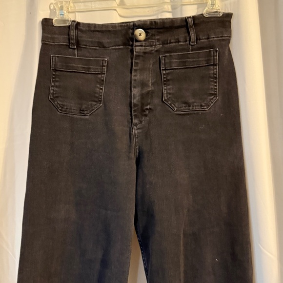 Pilcro The Skipper Black Jeans | Cropped Flare | Size 29 - Picture 3 of 11